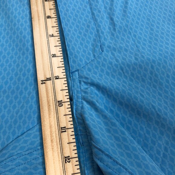 FootJoy Shorts‎ Men's 34x9 Blue Tonal Print Geometric All Over Golf Lightweight - Picture 8 of 14